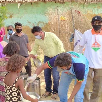 India Pandemic and Cyclone response — AMURT project photograph