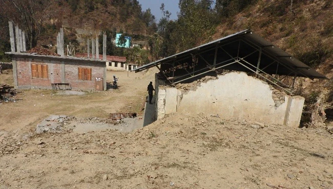 Nepal earthquake response 2015-2017 — AMURT project photograph