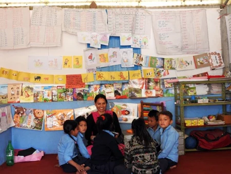Nepal earthquake response 2015-2017 — AMURT project photograph