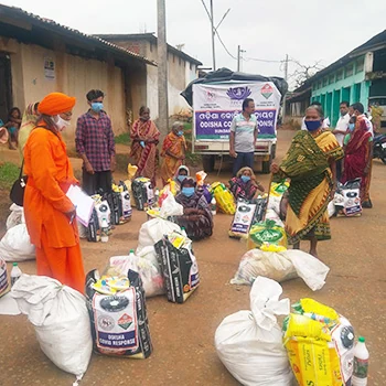 India Pandemic and Cyclone response — AMURT project photograph